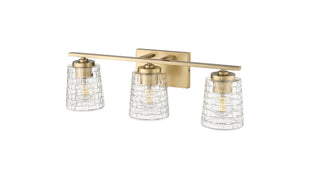 Saben 3-Light Vanity Vintage Brass