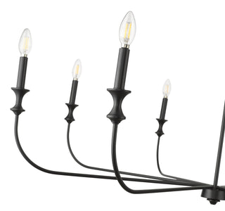 Savanne 8-Light Chandelier Ceiling Light Matte Black