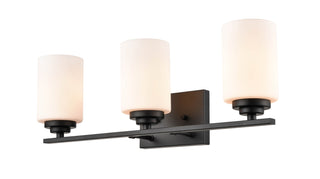 Durham 3-Light Vanity Matte Black