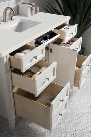 48 Inch Brittany Freestanding Vanity in Bright White / Lime Delight Top