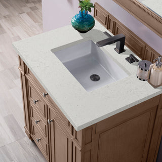30 Inch Bristol Freestanding Vanity in Whitewashed Walnut / Lime Delight Top