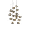 Pepper 15-Light Round Multi-Drop Pendant