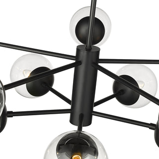Avell 1 - Light Chandelier Ceiling Light Matte Black
