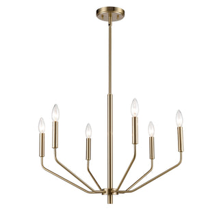 Laurell 6-Light Chandelier Ceiling Light Modern Gold
