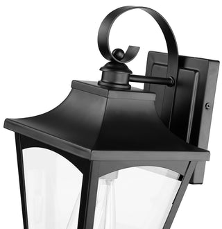 Curry 1-Light Outdoor Wall Sconce Powder Coated Black