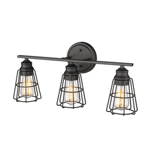 3-Light Vanity Matte Black