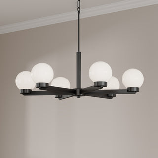 Ardeva 28" Wide 6-Light Chandelier