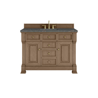 48 Inch Brookfield Freestanding Vanity in Pecan / Parisien Bleu Top
