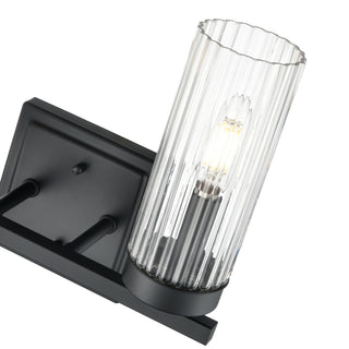 Iversen 12.5" Wide 2-Light Vanity - Matte Black
