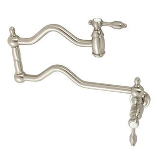 Tudor Pot Filler Faucet in Brushed Nickel