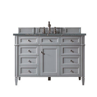 48 Inch Brittany Freestanding Vanity in Urban Gray / Parisien Bleu Top