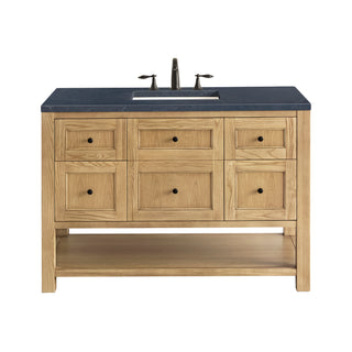48 Inch Breckenridge Freestanding Vanity in Light Natural Oak / Charcoal Soapstone Top