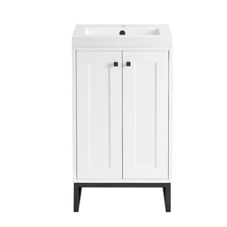 19.75 Inch Chianti Freestanding Vanity in Glossy White / White Glossy Top