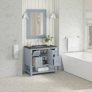 36 Inch Breckenridge Freestanding Vanity in Serenity Blue / Parisien Bleu Top