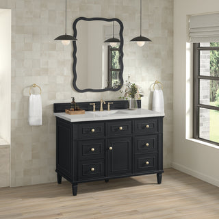 48 Inch Lorelai Freestanding Vanity in Black Onyx / Lime Delight Top
