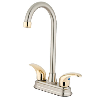 Legacy Bar Prep Faucet in Brushed Nickel/Polished Brass