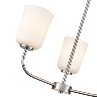 Laphia 21" Wide 3-Light Chandelier - Brushed Nickel
