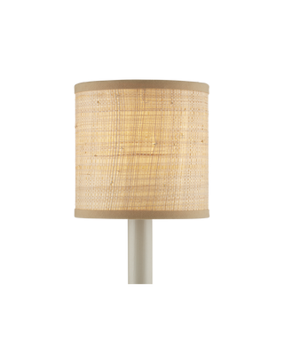 Natural Grasscloth Drum Chandelier Shade