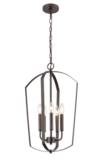 Ivey Lake 5-Light Pendant light Rubbed Bronze