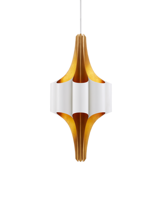 Concordia White & Gold Chandelier