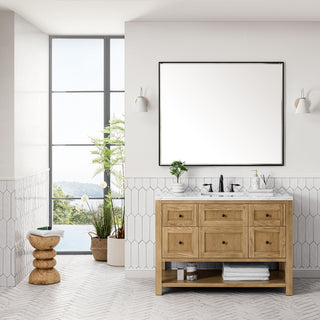 48 Inch Breckenridge Freestanding Vanity in Light Natural Oak / Ethereal Noctis Top
