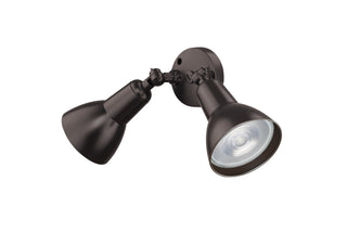 2-Light Security Flood Lights Powder Coated Bronze