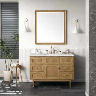 48 Inch Laurent Dual Mount Vanity in Light Natural Oak / Lime Delight Top
