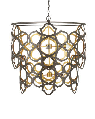 Mauresque Medium Bronze & Gold Chandelier