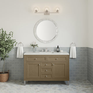 48 Inch Chicago Freestanding Vanity in Walnut Whisper / Lime Delight Top
