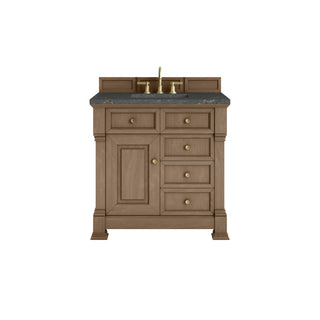36 Inch Brookfield Freestanding Vanity in Pecan / Parisien Bleu Top