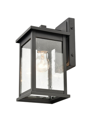 Bowton 1-Light Outdoor Wall Sconce Powder Coated Black