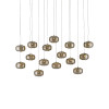 Pepper 15-Light Linear Multi-Drop Pendant