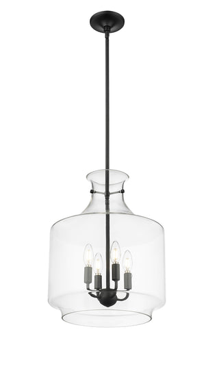 Mahannah 4-Light Pendant Light Matte Black