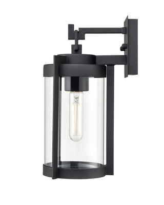 Ellway 1-Light Outdoor Wall Sconce Textured Black