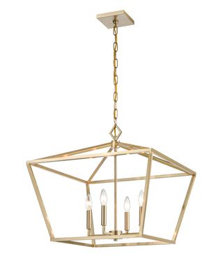 4-Light Pendant light Modern Gold