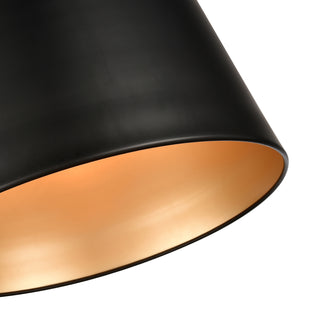 Allson 3-Light Pendant Light Matte Black