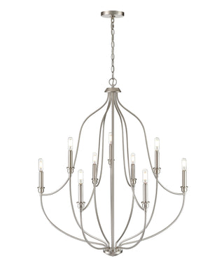 Senoia 9-Light Chandelier Ceiling Light Brushed Nickel