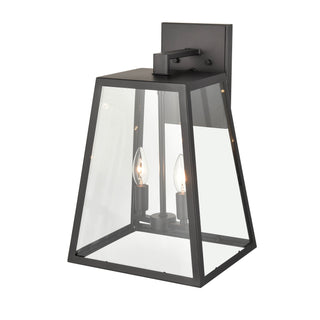 Grant 2-Light Outdoor Wall Sconce Powder Coated Black