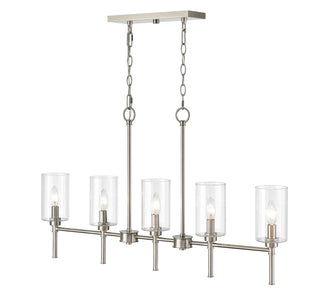 Chastine 5-Light Chandelier Ceiling Light Brushed Nickel