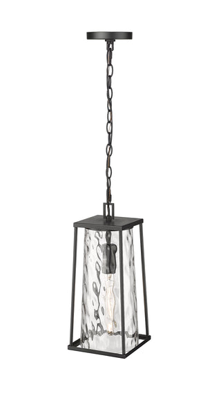 Dutton 1-Light Outdoor Hanging Lantern Powder Coated Black