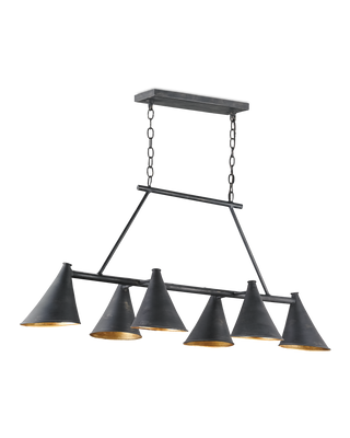 Culpepper Black Rectangular Chandelier