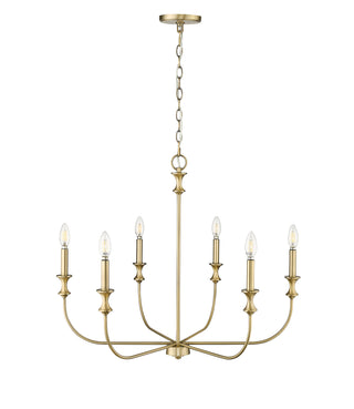 Savanne 6-Light Chandelier Ceiling Light Vintage Brass