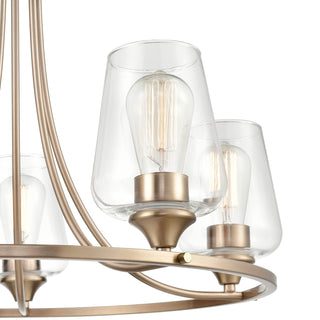 Ashford 5-Light Chandelier Ceiling - Modern Gold