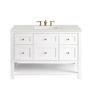 48 Inch Breckenridge Freestanding Vanity in Bright White / Lime Delight Top