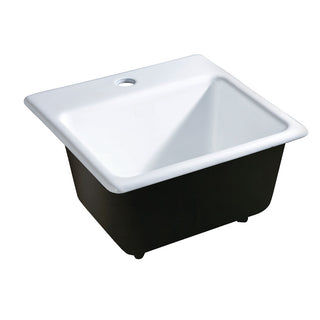 Towne 15 Inch Drop-In Kitchen Sink in White