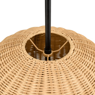 Elise 16" Wide 1-Light Pendant - Matte Black