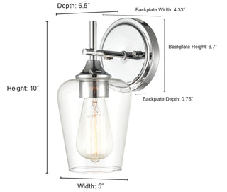Ashford 1-Light Wall Sconce - Modern Gold
