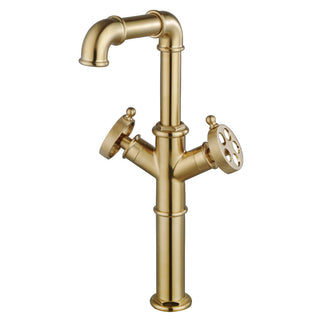 Wendell Vessel Faucet in Brushed Brass