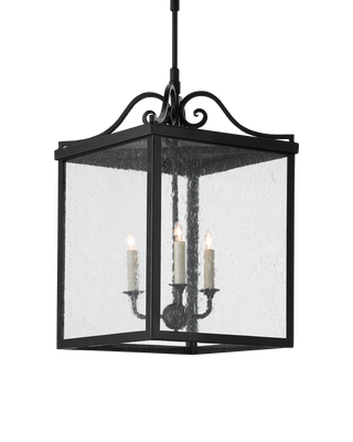 Giatti Large Black Outdoor Lantern