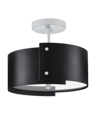 Ritsu Black Semi-Flush Mount